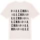 Vintage White t-shirt med Hallerna ordlek t-shirt