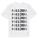White t-shirt med Hallerna ordlek t-shirt