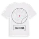 White t-shirt med Hallerna t-shirt
