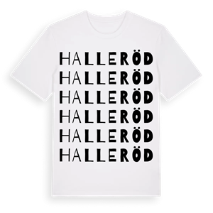 Halleröd ordlek t-shirt – ekologisk bomull t-shirt från Pinshirt