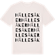 Vintage White t-shirt med Hällesåker ordlek t-shirt