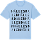Blue Soul t-shirt med Hällesdalen ordlek t-shirt