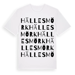 Hällesmörk ordlek t-shirt – ekologisk bomull t-shirt från Pinshirt