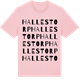 Pink Cotton t-shirt med Hallestorp ordlek t-shirt