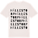 Vintage White t-shirt med Hällestorp ordlek t-shirt