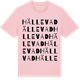 Pink Cotton t-shirt med Hällevad ordlek t-shirt