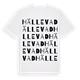 White t-shirt med Hällevad ordlek t-shirt