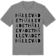 Mid Heather Gray t-shirt med Hällevadet ordlek t-shirt