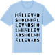 Blue Soul t-shirt med Hällevadsholm ordlek t-shirt