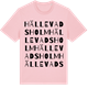 Pink Cotton t-shirt med Hällevadsholm ordlek t-shirt