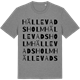 Mid Heather Gray t-shirt med Hällevadsholm ordlek t-shirt