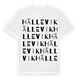 White t-shirt med Hällevik ordlek t-shirt