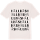 Vintage White t-shirt med Hällnäs ordlek t-shirt