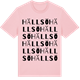 Pink Cotton t-shirt med Hällsö ordlek t-shirt