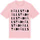 Pink Cotton t-shirt med Hällstad ordlek t-shirt