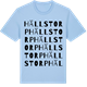 Blue Soul t-shirt med Hällstorp ordlek t-shirt