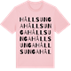 Pink Cotton t-shirt med Hållsunga ordlek t-shirt