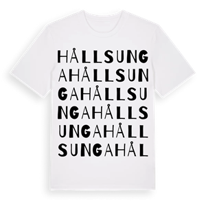 Hållsunga ordlek t-shirt – ekologisk bomull t-shirt från Pinshirt