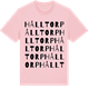 Pink Cotton t-shirt med Hålltorp ordlek t-shirt