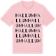 Pink Cotton t-shirt med Hallum ordlek t-shirt