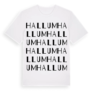 Hallum ordlek t-shirt – ekologisk bomull t-shirt från Pinshirt