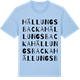 Blue Soul t-shirt med Hällungsbacka ordlek t-shirt