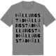 Mid Heather Gray t-shirt med Hällungstad ordlek t-shirt