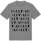 Mid Heather Gray t-shirt med Hallvik ordlek t-shirt