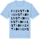 Blue Soul t-shirt med Halmstad ordlek t-shirt