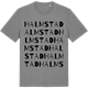 Mid Heather Gray t-shirt med Halmstad ordlek t-shirt