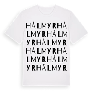 Hålmyr ordlek t-shirt – ekologisk bomull t-shirt från Pinshirt