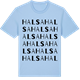 Blue Soul t-shirt med Halsa ordlek t-shirt