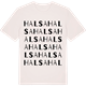Vintage White t-shirt med Halsa ordlek t-shirt