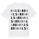 Halsarna ordlek t-shirt
