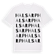 Halsarp ordlek t-shirt