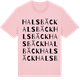 Pink Cotton t-shirt med Halsbäck ordlek t-shirt