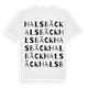 White t-shirt med Halsbäck ordlek t-shirt
