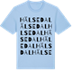 Blue Soul t-shirt med Hälsedal ordlek t-shirt