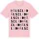 Pink Cotton t-shirt med Hälselid ordlek t-shirt