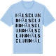 Blue Soul t-shirt med Hälselund ordlek t-shirt