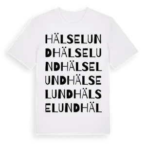 Hälselund ordlek t-shirt – ekologisk bomull t-shirt från Pinshirt