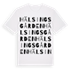 Hälsingsgården ordlek t-shirt