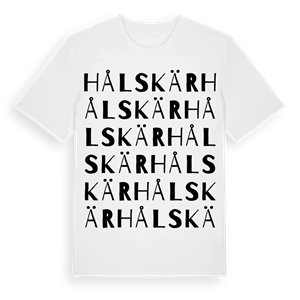Hålskär ordlek t-shirt – ekologisk bomull t-shirt från Pinshirt