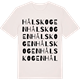 Vintage White t-shirt med Hålskogen ordlek t-shirt