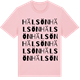 Pink Cotton t-shirt med Hälsön ordlek t-shirt