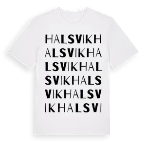 Halsvik ordlek t-shirt – ekologisk bomull t-shirt från Pinshirt