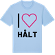 Blue Soul t-shirt med Jag älskar Hålt t-shirt stort tryck