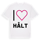 White t-shirt med Jag älskar Hålt t-shirt stort tryck