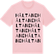 Pink Cotton t-shirt med Håltane ordlek t-shirt