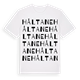 Håltane ordlek t-shirt